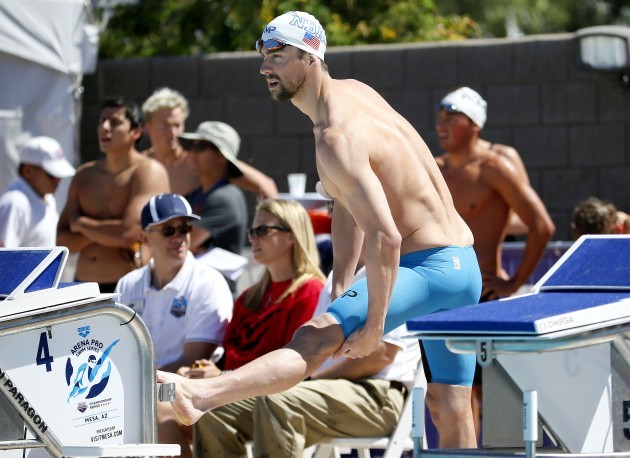 Phelps Returns Swimming