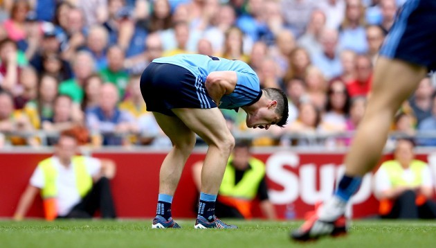 Diarmuid Connolly reacts to a missed chance D