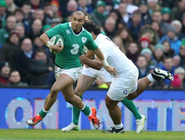 Ireland's Simon Zebo 1/3/2015