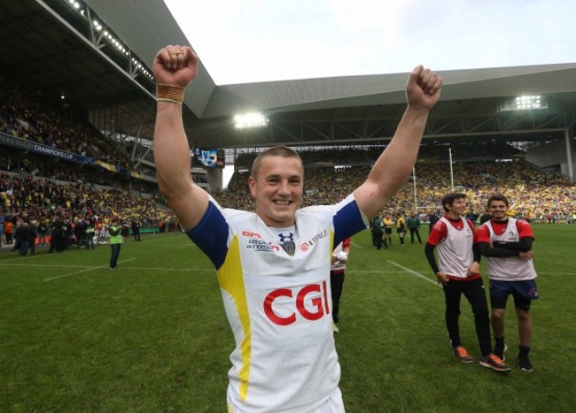 Jonathan Davies celebrates