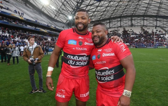 Delon Armitage and Steffon Armitage celebrate