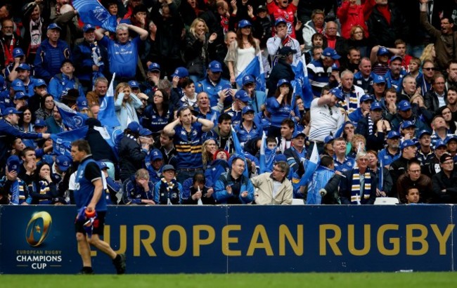 Dejected Leinster fans