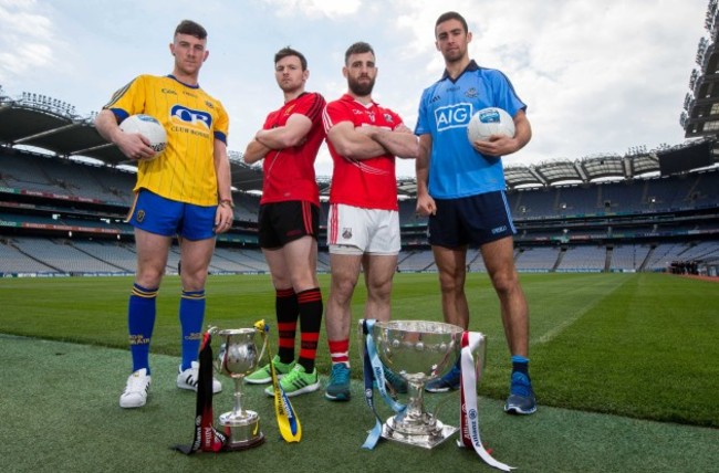 Neil Collins and Donal OÕHare with Colm OÕDriscoll and James McCarthy