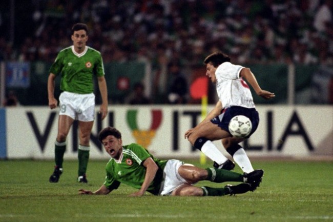 Soccer - FIFA World Cup Italia 90 - Group F - England v Ireland - Sant Elia