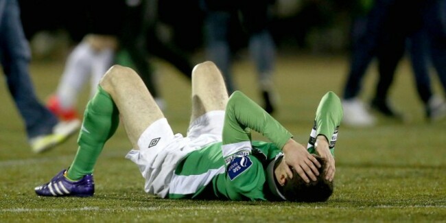 Johnny Dunleavy at the end of the game