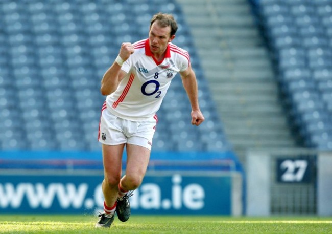 Alan O'Connor celebrates