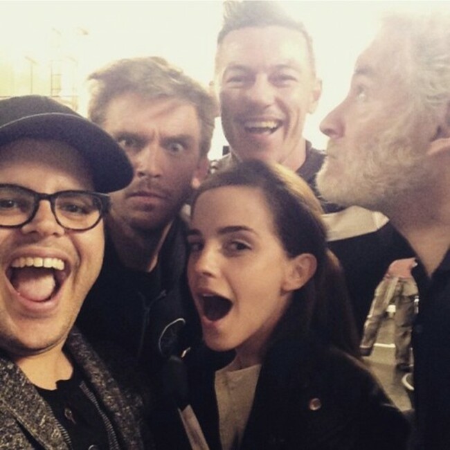 Beauties and a Beast... @joshgad @emmawatson @thereallukevans