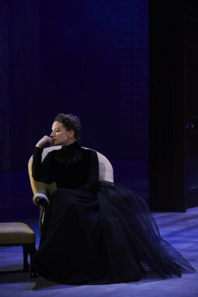 Catherine Walker as Hedda in Abbey Theatre's new version of Ibsen's classic by writer Mark O'Rowe Pic  Ros Kavanagh