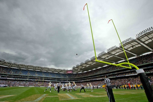 A general view of the game between Penn State and University of Central Florida in Croke Park