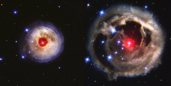 these-are-two-hubble-images-of-the-same-object-the-left-image-was-taken-on-may-20-2002-while-the-right-image-was-taken-over-6-months-later-on-december-17-in-january-2002-astronomers-observed-a-bri