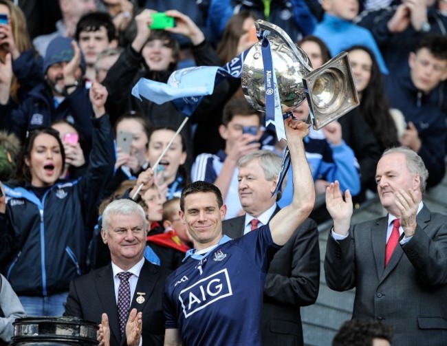 Stephen Cluxton lifts the cup
