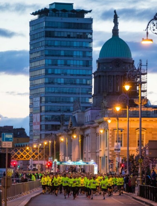 General view of start of the 2015 Samsung Night Run