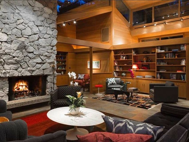 bill gates living room image