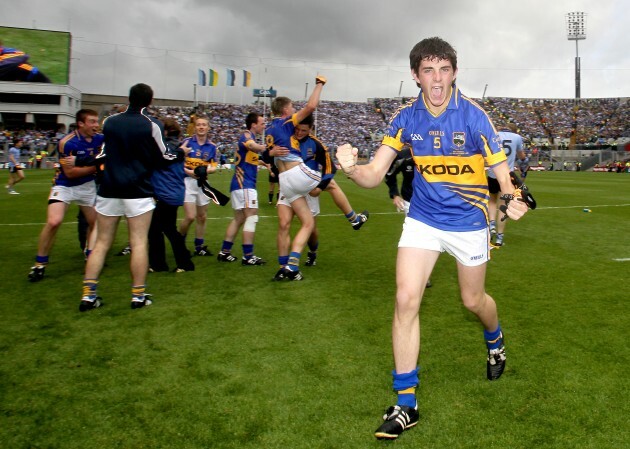 Colin O'Riordan celebrates