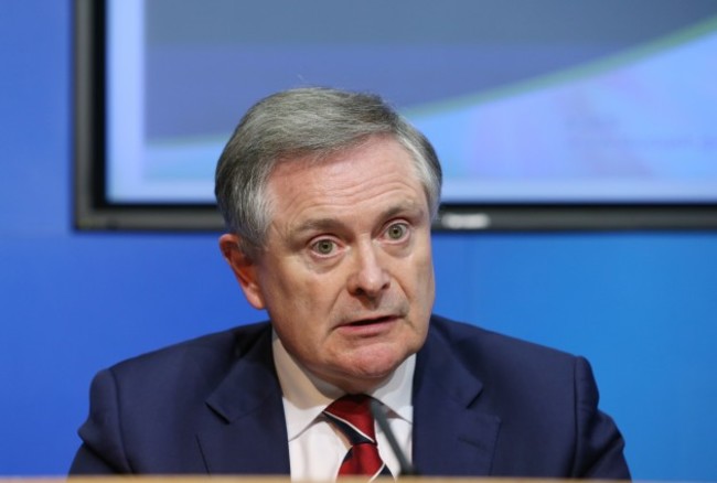 Minister Brendan Howlin as he breaf th