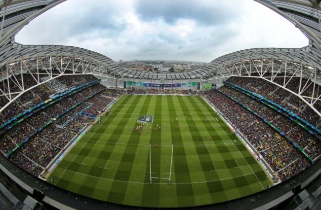 General view of Aviva Stadium