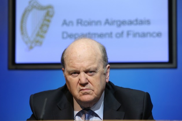 Minister Michael Noonan breaf the medi