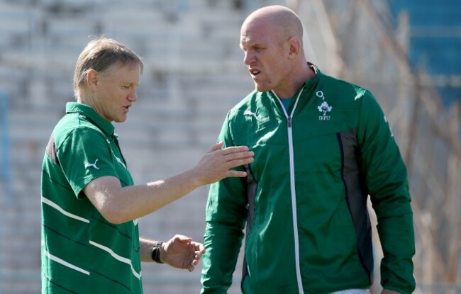 Joe Schmidt with Paul O'Connell