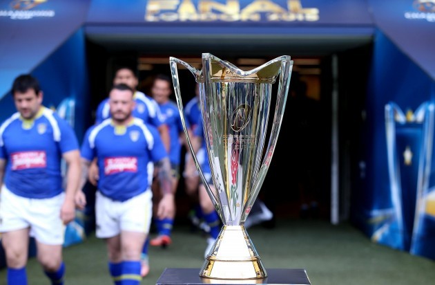 General view of the Champion Cup as the Clermont team arrive