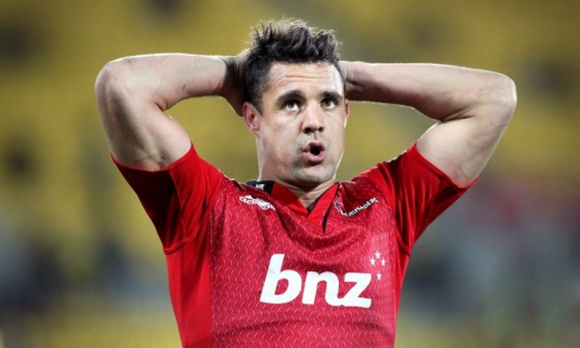 Dan Carter dejected after the game