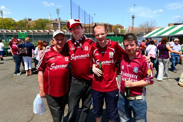 Jerry, Brian, Darren, and Brendan from Galway before the game