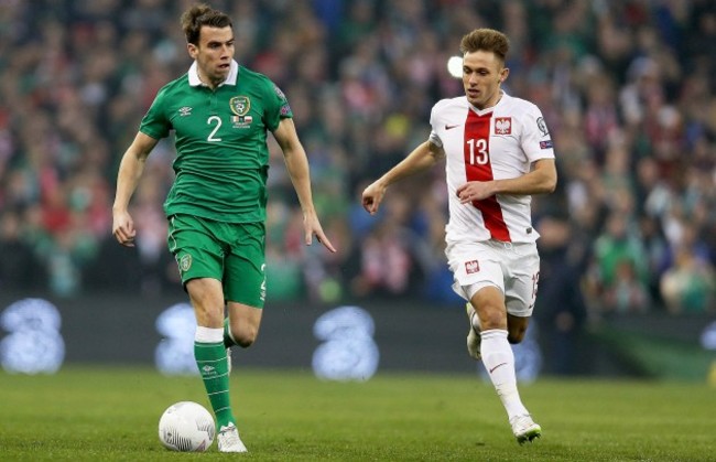 Seamus Coleman and Maciej Rybus