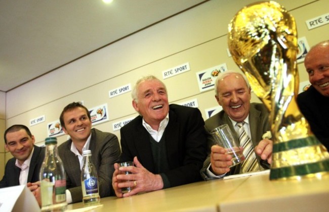 Richard Sadlier, Dietmar Hamann, Eamon Dunphy, Bill O'Herlihy and Liam Brady