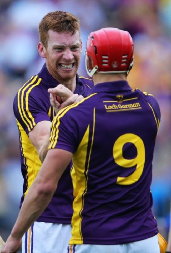 Andrew Shore and Lee Chin celebrate