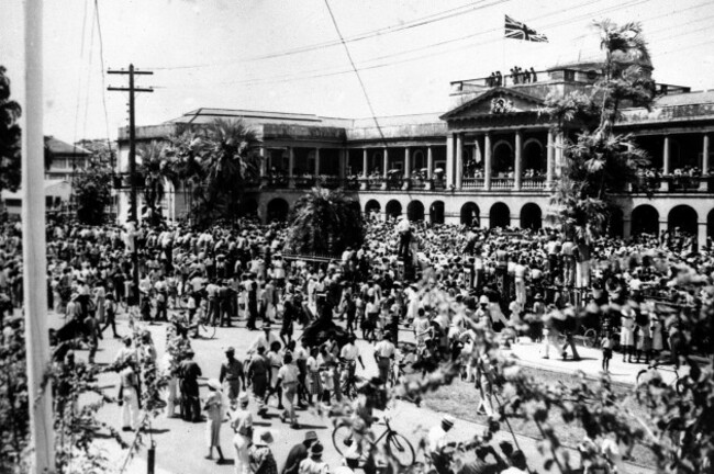 WWII BRITISH GUIANA VE DAY 1945