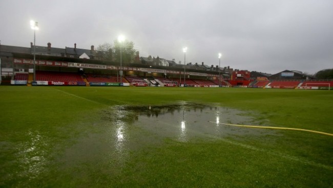 A general view of Richmond Park after the game was postponed