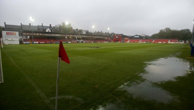 A general view of Richmond Park after the game was postponed