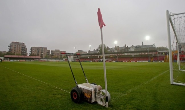 A general view of Richmond Park after the game was postponed