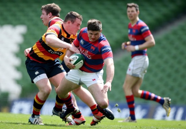 Peter Dooley tackles Karl Moran