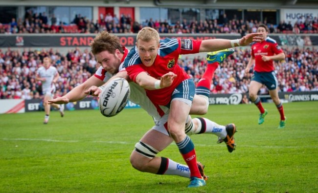 Iain Henderson with Keith Earls