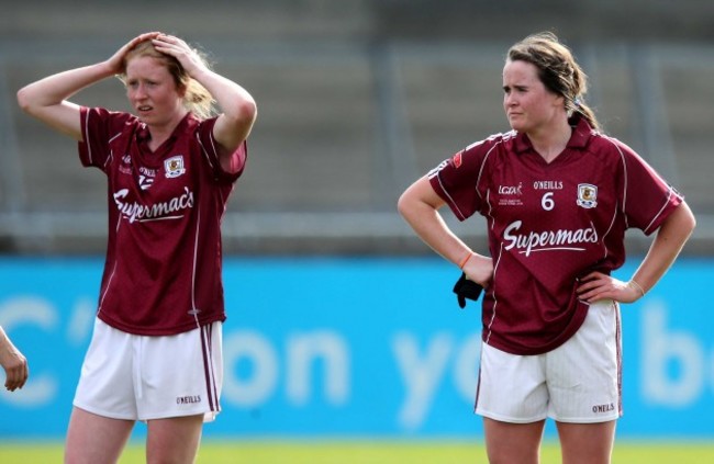 Nicola Ward dejected after the game ended in a draw