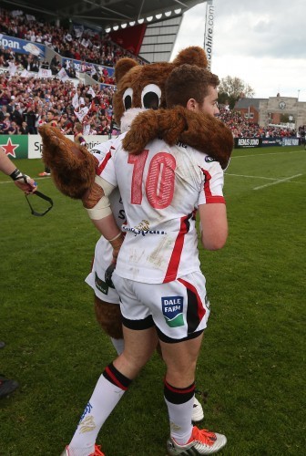 Paddy Jackson after kicking a conversion to end the game in a draw