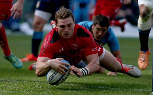 George North scores their fifth try