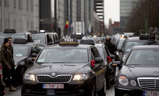 Belgium Taxi Strike