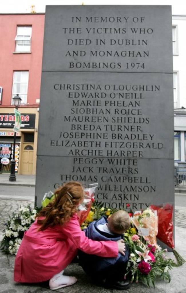 33rd anniversary of the Dublin and Monaghan bombings