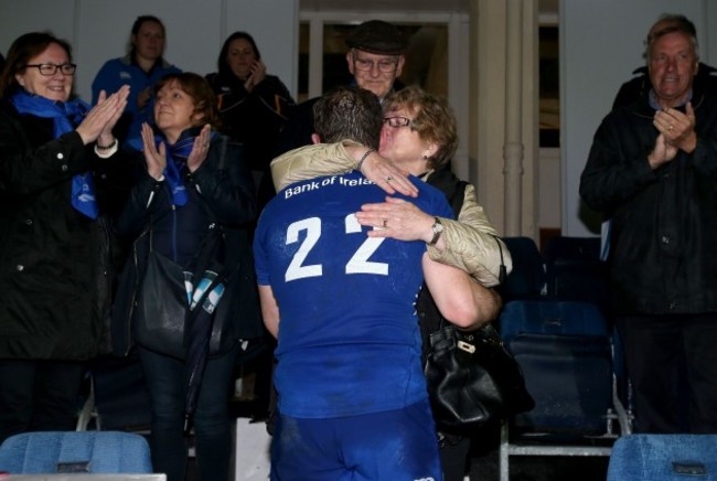 Gordon D'Arcy with his mum Peggy