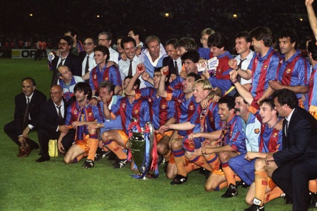 Soccer - European Cup Final - Barcelona v Sampdoria - Wembley Stadium, London