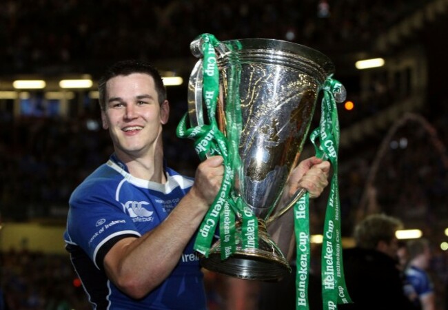 Jonathan Sexton with the Heineken Cup