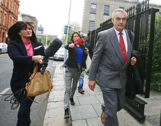 Ian Bailey leaving the High Court after