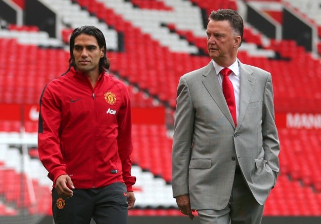 Soccer - Louis van Gaal and Radamel Falcao File Photo