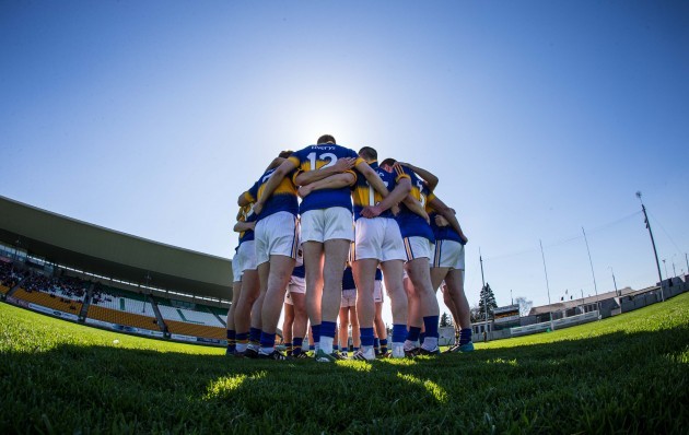 Tipperary team huddle before the game