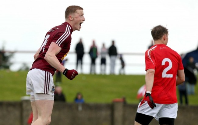 Ray Connellan celebrates scoring