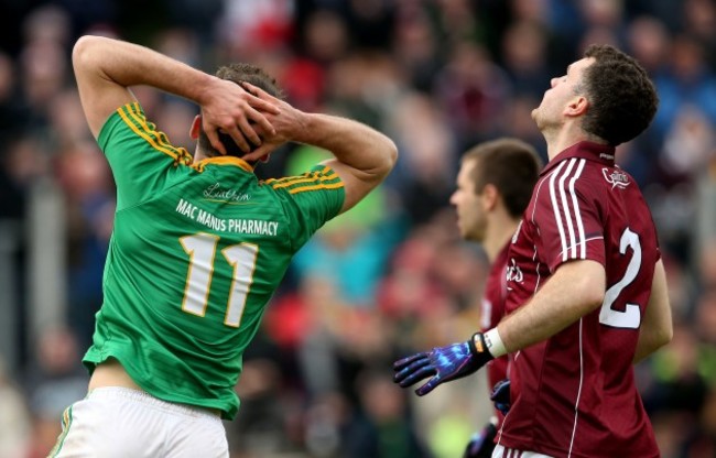 Donal Wrynn reacts to a missed chance