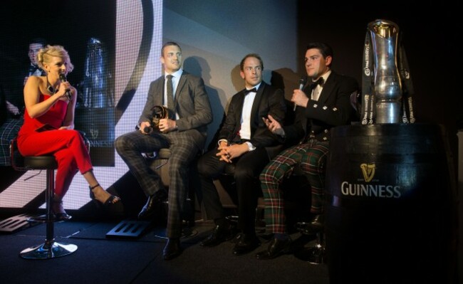 Maire Treasa Ni Dhubhghaill, Al Kellock, Alun Wyn Jones and Sam Hidalgo-Clyne