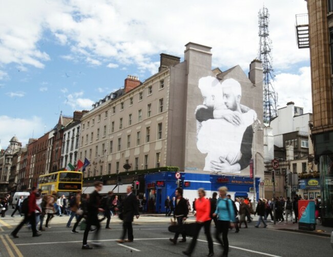 Same Sex Mural. The work of Irish arti