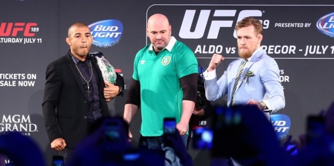 Jose Aldo and Conor McGregor